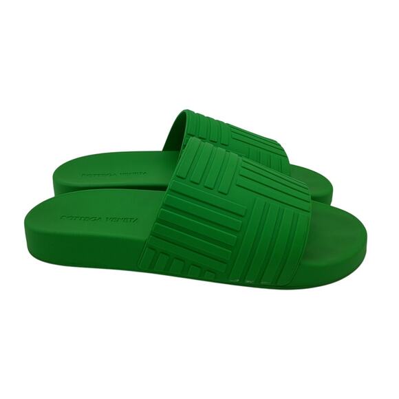 Bottega Veneta Textured Green Ridged Strap Sandals Size 42 EU main image 5